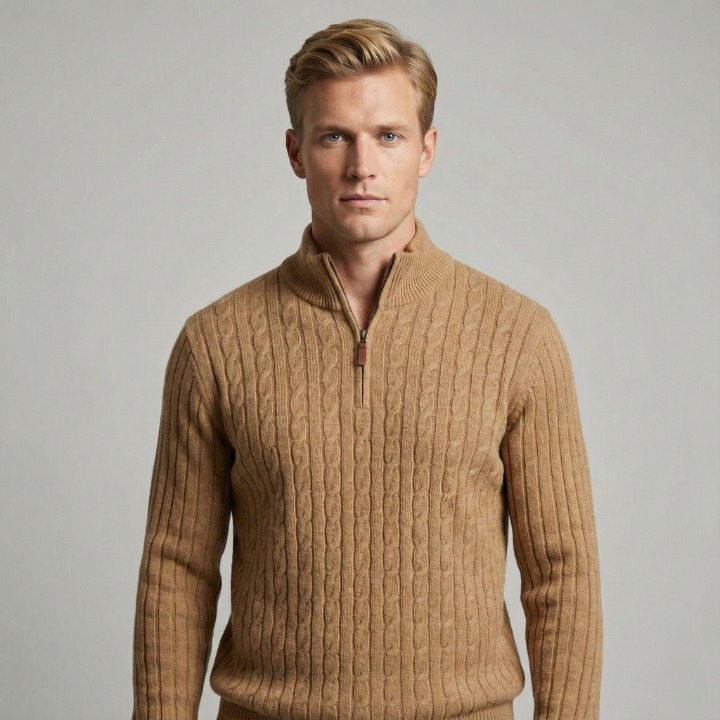 Knitted Quarter Zip