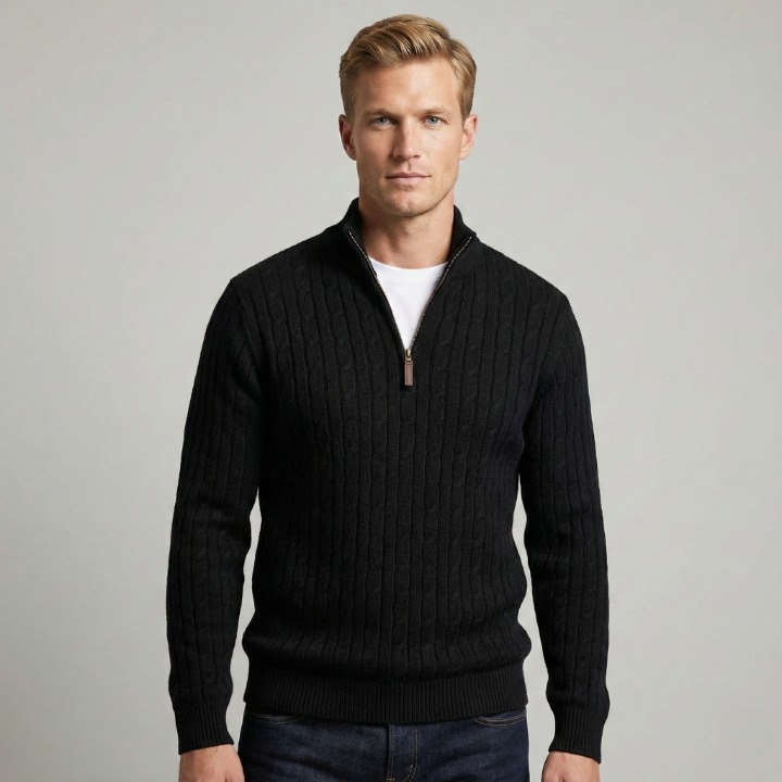 Knitted Quarter Zip