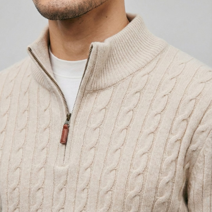 Knitted Quarter Zip