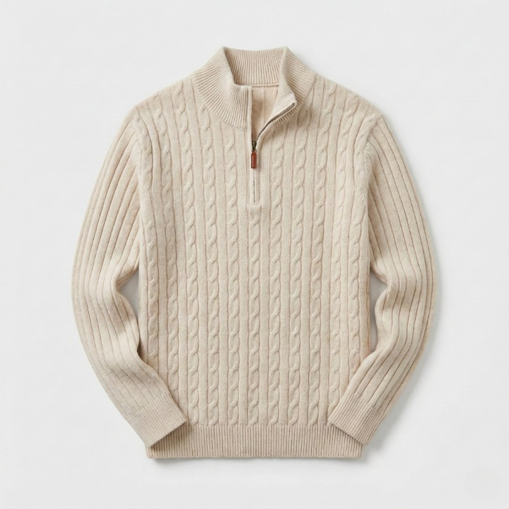 Knitted Quarter Zip