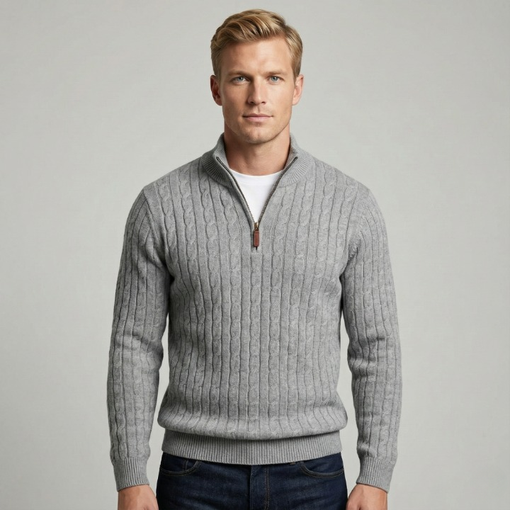 Knitted Quarter Zip