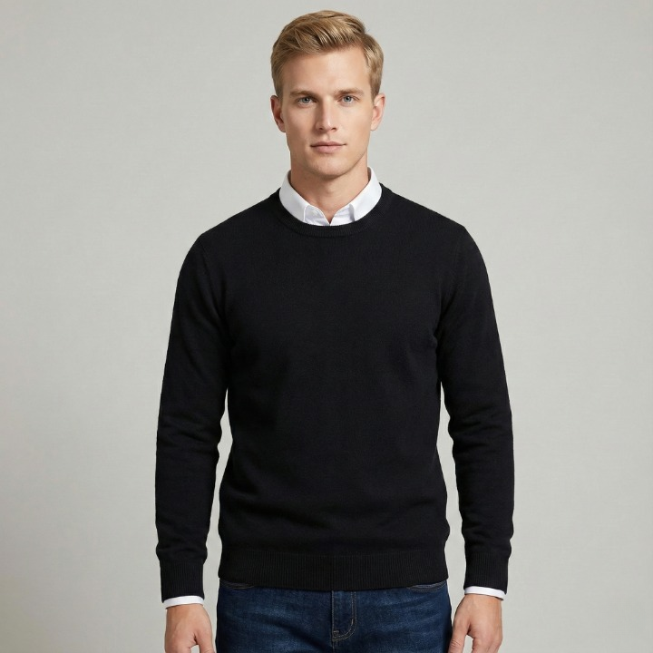 Round Neck Wool Sweater