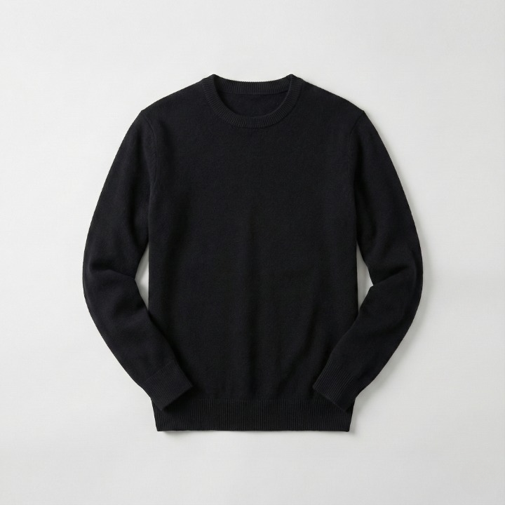 Round Neck Wool Sweater
