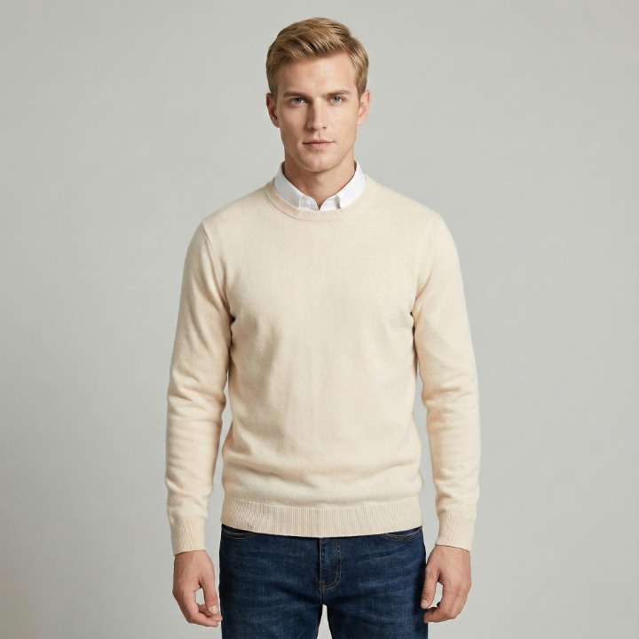 Round Neck Wool Sweater