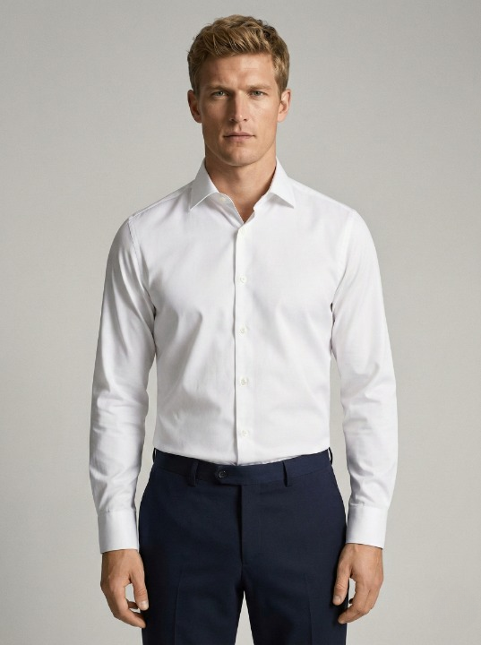 White Slim Fit Shirt
